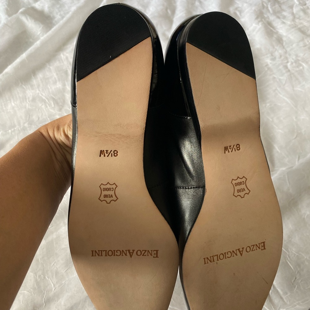 Enzo Angiolini Black Loafers old money luxury shoes minimalist 90’s workwear - Picture 4 of 5